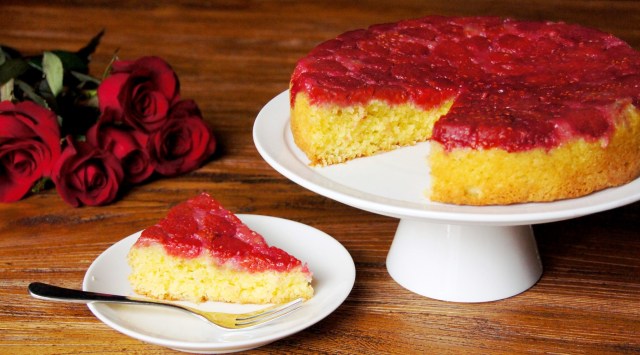 Raspberries, Coconut and Lime Cake