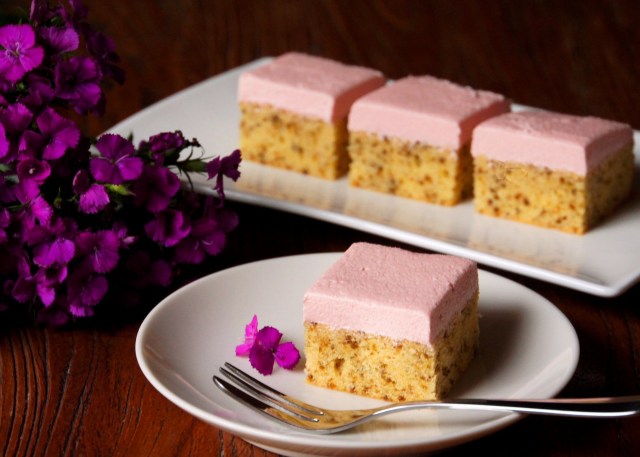 Pistachio Cake with Rosewater Frosting