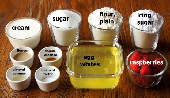 Ingredients: Almond Angel Cake with Amaretto Cream