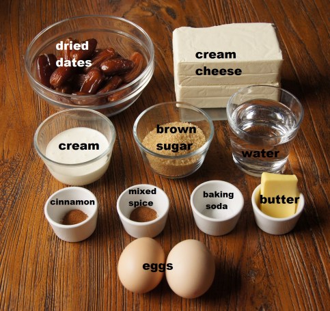 Ingrediens: Sticky Date Cheesecake