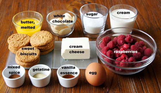 Ingredients: White Chocolate Raspberry Cheesecake Slice