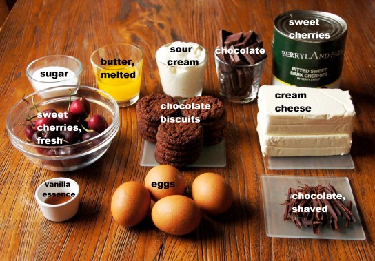 Ingredients: Black Forest Cheesecake