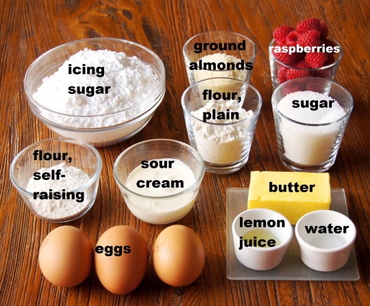 Ingredients: Raspberry Almond Petit Fours