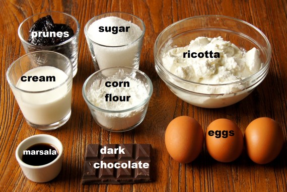 Ingredients: Prune and Ricotta Cake